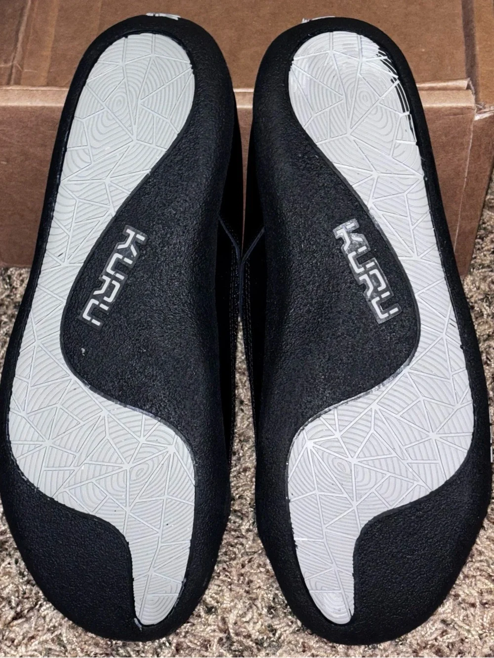 Kuru Draft Men’s 11 M Slip On Casual Comfort Shoes Jet Black Leather Mesh NWB!
